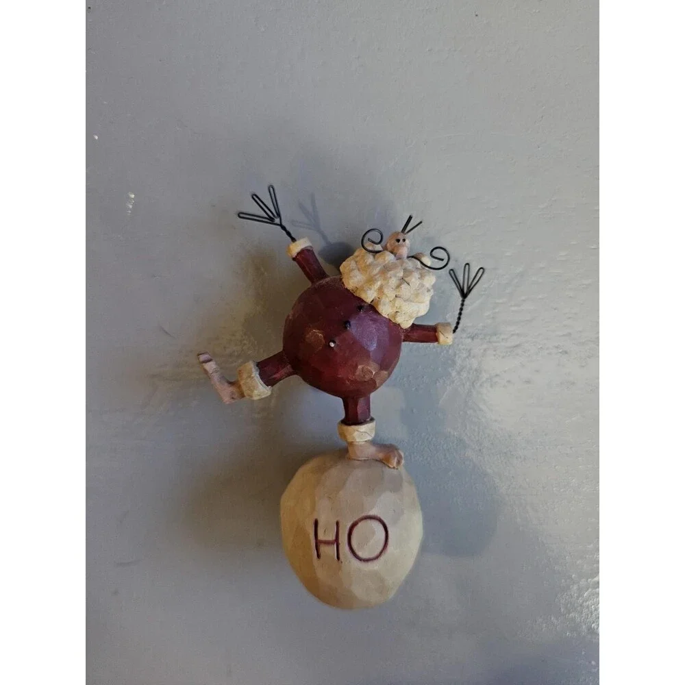 Jim Shore Santa Ornament Christmas HO Ball Folk Art Holiday Decor